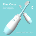 Vibratory sonic battery operated electric toothbrush